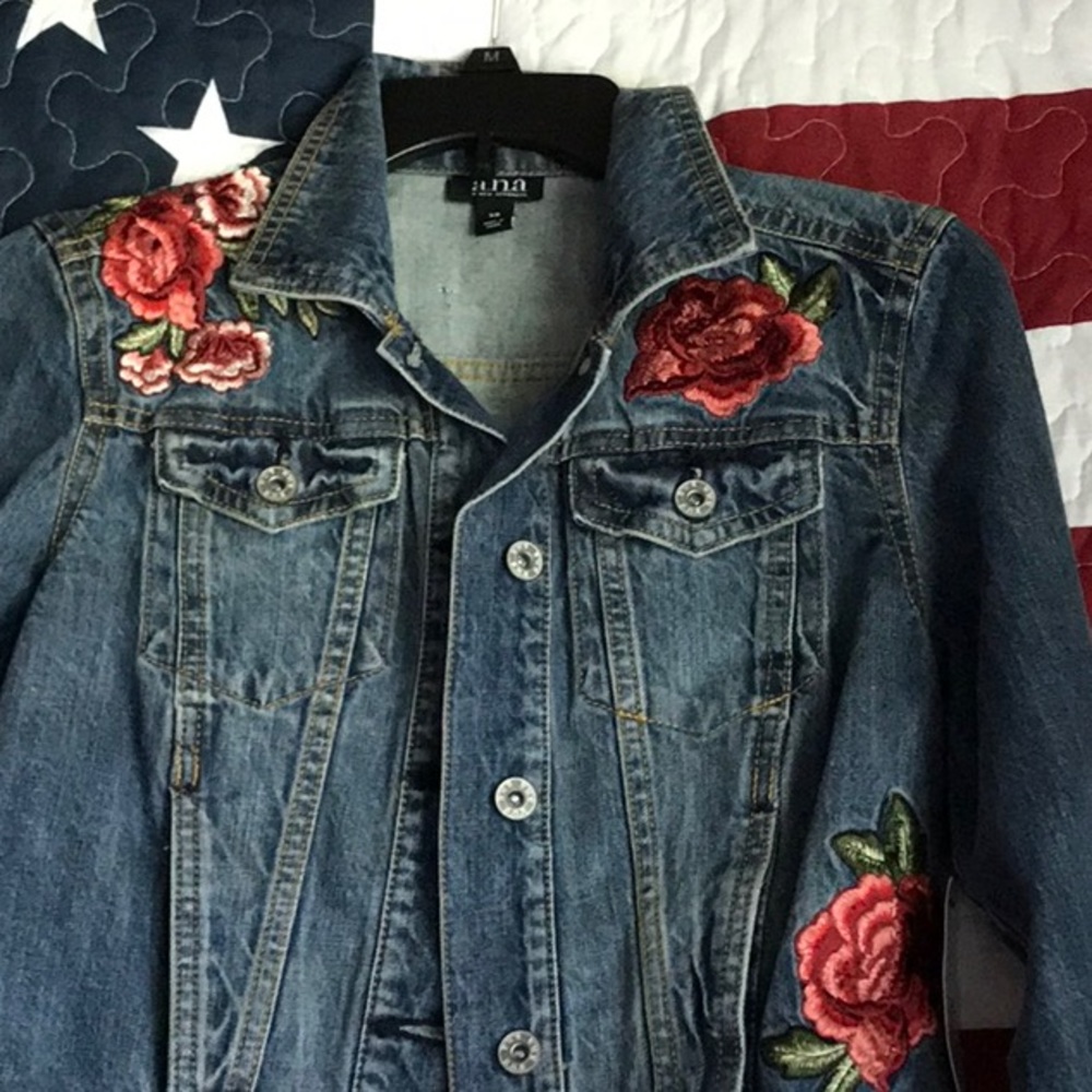 Embroidered Jean Jacket - Picture 2 of 4